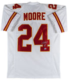 Skyy Moore Authentic Signed White Pro Style Jersey Autographed BAS Witnessed