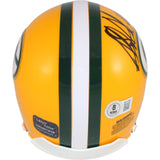 Sterling Sharpe Autographed Green Bay Packers Mini Helmet VSR4 HOF Beckett 50916