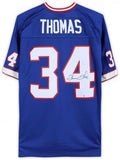 Thurman Thomas Buffalo Bills Signed Mitchell & Ness Blue Replica Jersey
