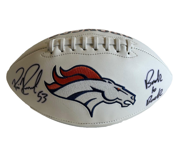 Bill Romanowski Autographed/Inscribed "Back to Back" Broncos Football