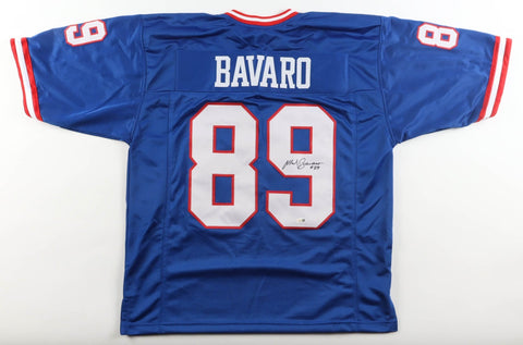 Mark Bavaro Signed New York Giants Blue Jersey (JSA) 2xSuper Bowl Champion/ T.E.