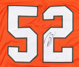 Ray Lewis Signed Miami Hurricanes Jersey (JSA COA) 13xPro Bowl Ravens Linebacker