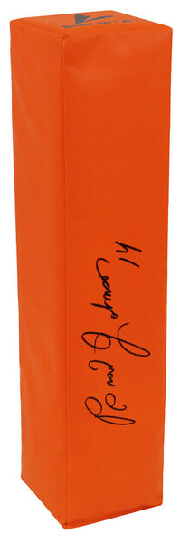 Brad Johnson (BUCCANEERS) Signed BSN Orange Endzone Pylon - (SCHWARTZ COA)