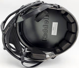 ZACH WILSON AUTOGRAPHED JETS ECLIPSE BLACK FULL SIZE HELMET BECKETT QR 194730