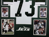 FRAMED NEW YORK JETS JOE KLECKO AUTOGRAPHED SIGNED JERSEY JSA COA