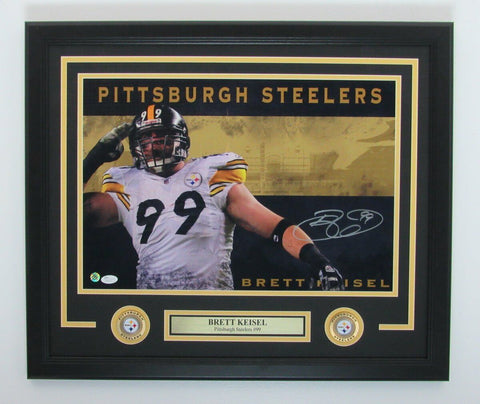 Brett Keisel Steelers Signed/Autographed 16x20 Photo Framed 133934