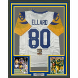 FRAMED Autographed/Signed HENRY ELLARD 33x42 Los Angeles White Jersey JSA COA