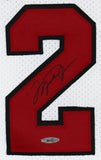 Bulls Michael Jordan Authentic Signed White 1997-98 Nike Jersey UDA #BAH44410