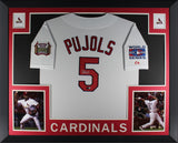 Albert Pujols Autographed St Louis Cardinals Baseball Framed Jersey TRISTAR COA