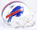 Keon Coleman Autographed Buffalo Bills Speed Mini Helmet - Beckett W Hologram