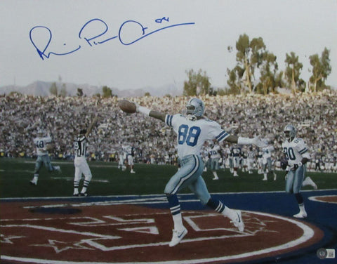 Michael Irvin HOF Autographed Dallas Cowboys 16x20 Photo Beckett