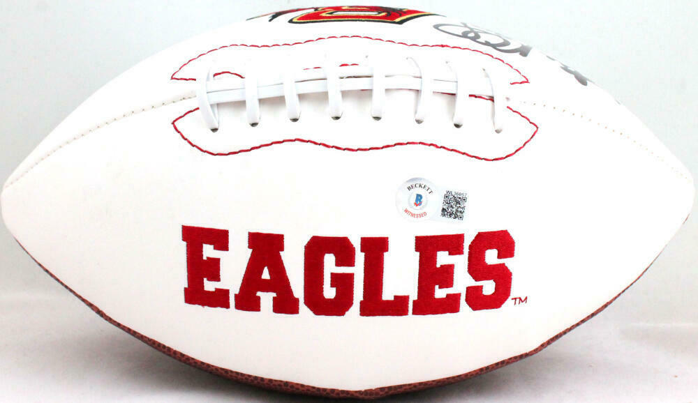 Luke Kuechly Autographed Boston College Logo Football- Beckett W Holog ...