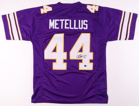 Josh Metellus Signed Minnesota Vikings Jersey (Beckett) 2020 Draft Pick / Safety