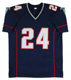 Ty Law Signed New England Patriots Jersey (Beckett) 3xSuper Bowl Champ /Def Back