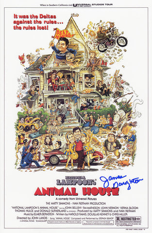James Daughton Signed Animal House 11x17 Movie Poster -(SCHWARTZ COA)