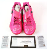 Kevin Durant Autographed Nike Zoom IV Pinkfire II/Black-Metallic Silver Shoes