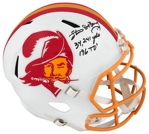Steve DeBerg Signed Buccaneers T/B Riddell F/S Speed Replica Helmet - (SS COA)