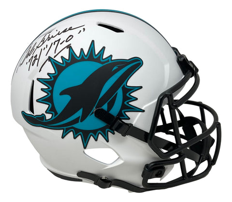 Bob Griese Signed Dolphins FS Lunar Eclipse Speed Replica Helmet 72/17-0 BAS