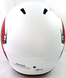 Devin White Signed Tampa Bay Bucs Lunar Speed F/S Helmet Insc- Beckett W *Red