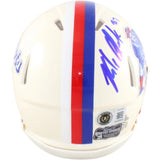 Rob Gronkowski Signed New England Patriots Mini Helmet Retro Beckett W 58340