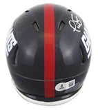Giants Phil Simms Authentic Signed 1981-99 TB Speed Mini Helmet BAS Witnessed