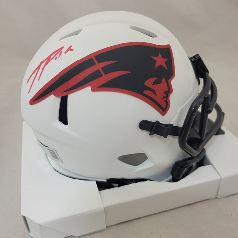 JA'LYNN POLK SIGNED NEW ENGLAND PATRIOTS LUNAR ECLIPSE SPEED MINI HELMET BECKETT