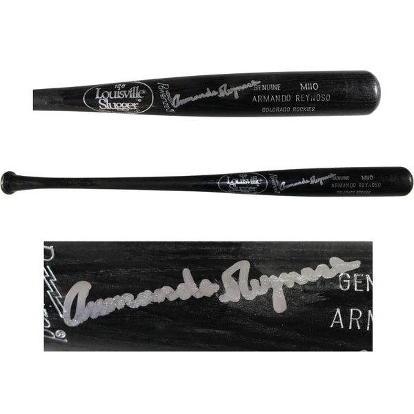 Armando Reynoso Signed Colorado Rockies Game Used Louisville Slugger Bat 53917