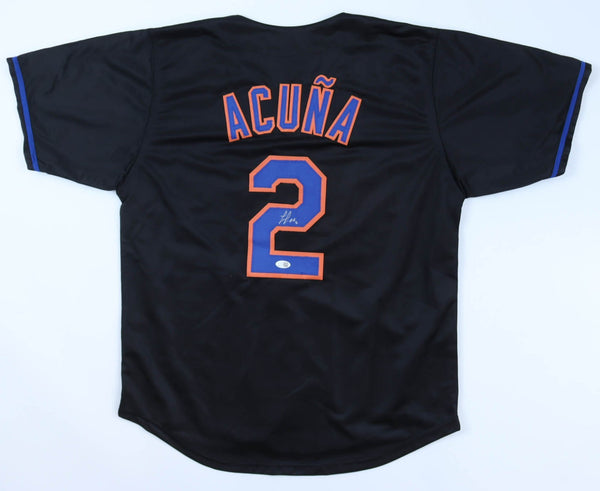 Luisangel Acuna Signed New York Mets Jersey (JSA) N.Y. Infielder / Ronald's Bro