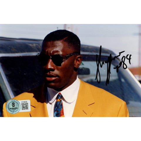 Shannon Sharpe Autographed/Signed Denver Broncos 4x6 Photo Beckett 59228