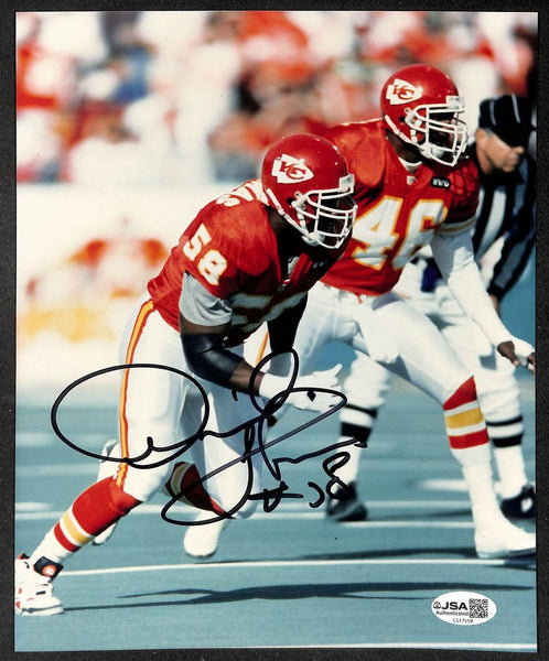 Derrick Thomas HOF Signed/Autographed 8x10 Photo Kansas City Chiefs JSA 214454