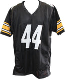 Derek Watt Autographed/Signed Pro Style Size XL Black Jersey Beckett 59451