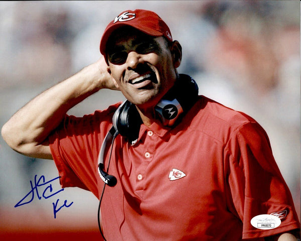 Herm Edwards Kansas City Chiefs Signed/Autographed 8x10 Photo JSA 161408