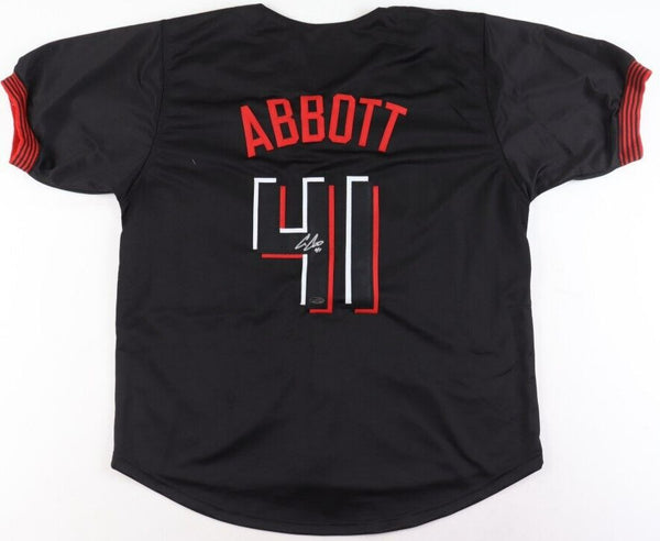 Andrew Abbott Signed Cincinnati Reds City Connect Jersey (Playball Ink) Pitcher