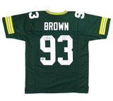 Gilbert Brown Signed Green Bay Custom Green Jersey with "SB XXXI Champs" Inscr.