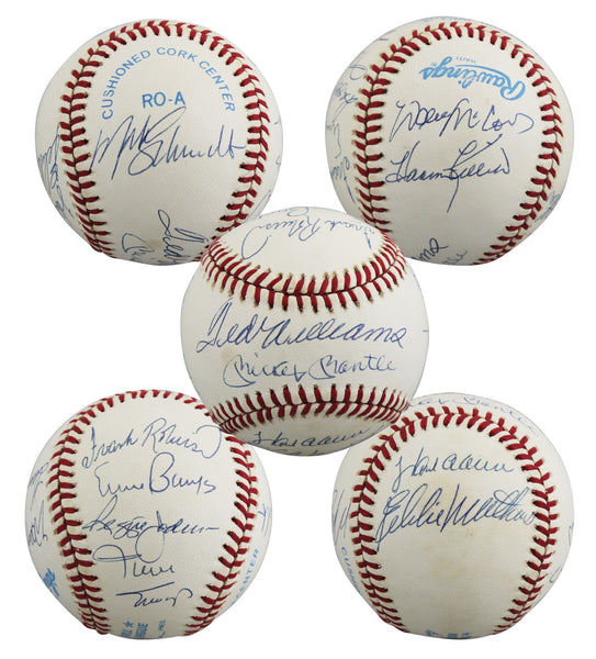 500 Home Run Club (11) Mantle, Aaron, Mays, Signed Oal Baseball BAS #AC020736