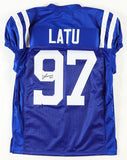 Laiatu Latu Signed Indianapolis Colts Pro Cut Jersey (JSA COA) 2024 1st Rnd Pick