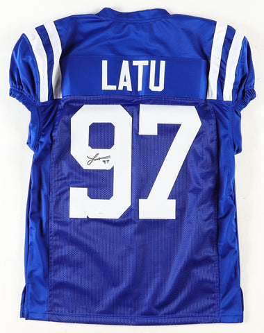 Laiatu Latu Signed Indianapolis Colts Pro Cut Jersey (JSA COA) 2024 1st Rnd Pick