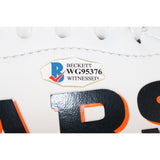 Roquan Smith Autographed/Signed Chicago Bears Logo Football Beckett 53941