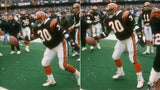 Ickey Woods Signed Bengals Jersey Inscribed "Get Some Cold Cuts Today" (Beckett)