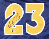 Mitch Richmond Signed Golden State Warriors Run TMC Jersey (Beckett) 6xAll Star