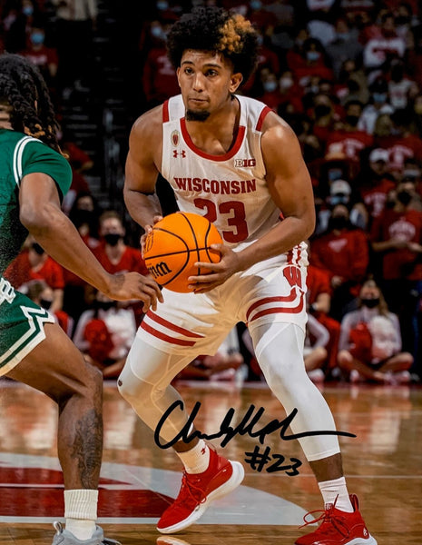 WI Badgers Guard CHUCK HEPBURN Signed 8X10 Photo #3 AUTO