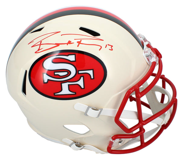 Brock Purdy Autographed San Francisco 49ers RETRO Speed Full Size Helmet Beckett