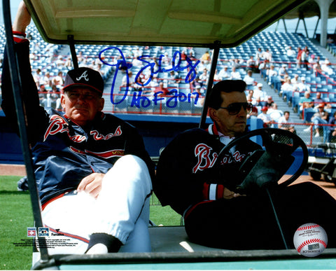 Braves JOHN SCHUERHOLZ Signed 8x10 Photo #5 AUTO w/ "HOF 2017" -