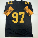 Autographed/Signed Cameron Heyward Pittsburgh Color Rush Football Jersey Beckett