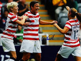 Abby Wambach Autographed Team USA 16x20 In Stripe Jersey Photo- JSA *Blue