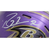 Ray Lewis Autographed/Signed Baltimore Ravens Mini Helmet Beckett 46940