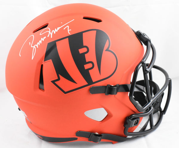 Boomer Esiason Autographed Bengals F/S Rave Speed Helmet - Beckett W Hologram