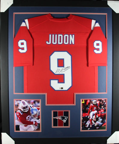 MATTHEW JUDON (Patriots red TOWER) Signed Autographed Framed Jersey Beckett