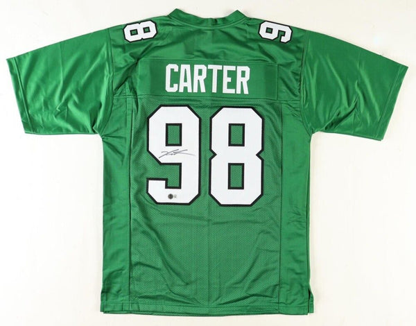 Jalen Carter Signed Philadelphia Eagles Jersey (Beckett) Ex Georgia Bulldogs DT
