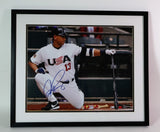Alex Rodriguez Autographed Team USA 16x20 Photo Framed Steiner COA